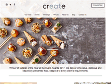 Tablet Screenshot of createfood.co.uk
